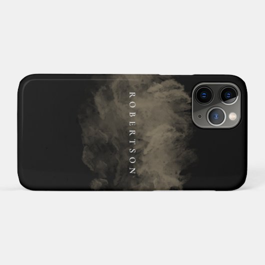 Voeg de naam Luxurous  Gold Cloudy toe Case-Mate iPhone Case (Achterkant (horizontaal))