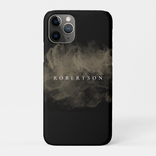 Voeg de naam Luxurous  Gold Cloudy toe Case-Mate iPhone Case (Achterkant)