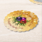 Voeg de naam Matching Kerstmis op het Onderzetter  (Gekanteld)