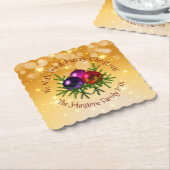 Voeg de naam Matching Kerstmis op het Onderzetter (Gebogen)