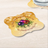 Voeg de naam Matching Kerstmis op het Onderzetter  (Gekanteld)