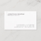 Voeg de Naam Slogan Logo Moderne Sjabloon van het  Visitekaartje (Achterkant)