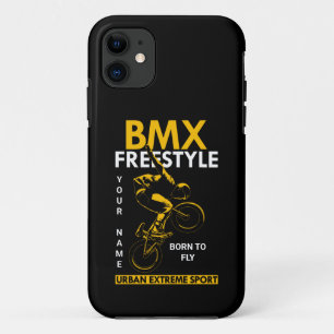 Voeg de naam Tekst BMX Freestyle Urban Extreme Spo Case-Mate iPhone Case