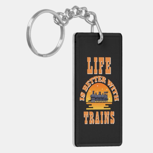 Voeg de naam toe personaliseert het Leven beter is Sleutelhanger (Voorkant Links)