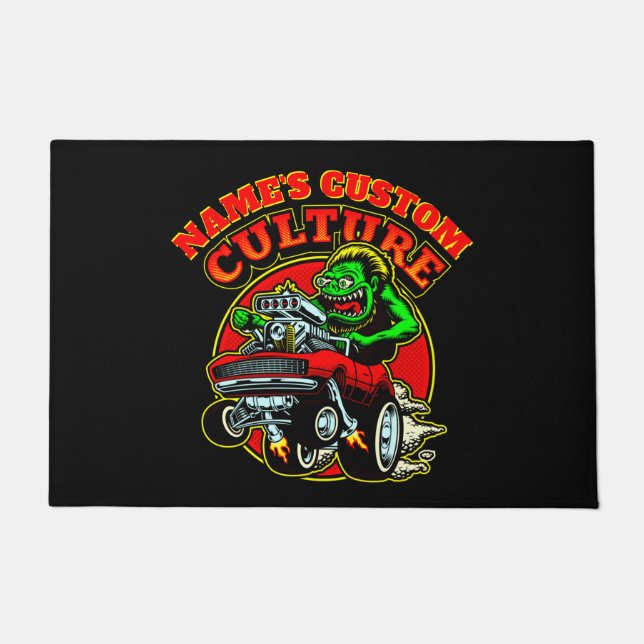 Voeg de NAAM van de Cultuur van de Douane hete Rij Deurmat (Voorkant)