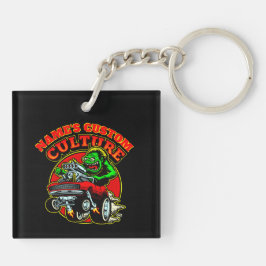 Voeg de NAAM van de Cultuur van de Douane hete Rij Sleutelhanger