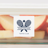 Voeg de naam van de tennisclub toe douane minimali labels (Aangebracht)