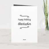 Voeg de naam van het fotojaar milestone verjaardag kaart (Achterkant)