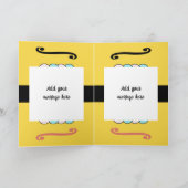 Voeg de naam van het fotojaar milestone verjaargee kaart (Binnen)