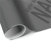 Voeg de naam van het Happy Birthday-verlooppapier Cadeaupapier (Rol Hoek)