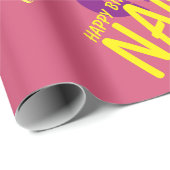 Voeg de naam van het Happy Birthday-verlooppapier Cadeaupapier (Rol Hoek)