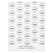 Voeg de Naam van het Hotel en de BedrijfsElegant o Tafelkleed (Voorkant)