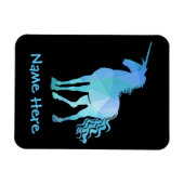 Voeg de naam van het kind toe aan deze eenhoorn ma magneet (Horizontaal)