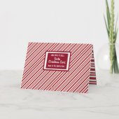 Voeg de naam van het kind toe "Lijst van Nice van  Feestdagen Kaart (Achterkant)