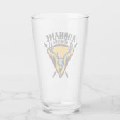 VOEG DE NAAM VAN Hunter Elk Skull Big Antlers Deer Glas (Achterkant)