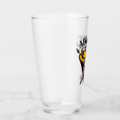 VOEG DE NAAM VAN Hunter Elk Skull Big Antlers Deer Glas (Rechts)