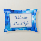 VOEG DE NAAM VAN JE BABY TOE of houd bij: "Welcome Accent Kussen (Voorkant)