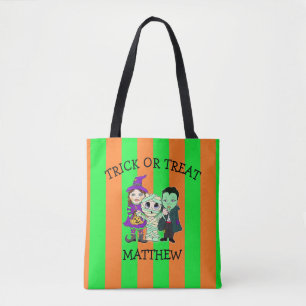Voeg de naam van je kind toe aan deze Halloween Tote Bag