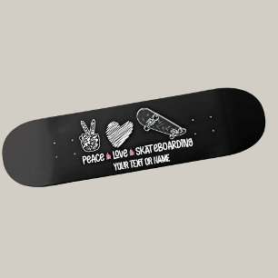 Voeg de naam van Jouw tekst toe, het Skateboarden  Persoonlijk Skateboard