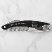 Voeg de naam van 's werelds grootste vader toe kurkentrekker (Achterkant)