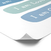 Voeg de naam van uw kind Kinder bevestigingen Poster (Hoek)