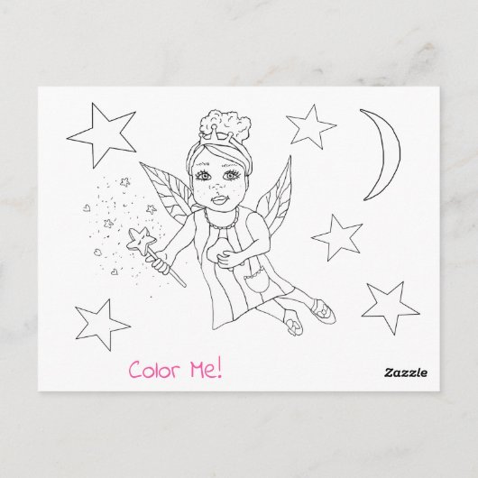 Voeg de naam van uw kind toe aan deze Tandenfee Briefkaart (Achterkant)