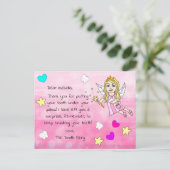 Voeg de naam van uw kind toe aan deze Tandenfee Briefkaart (Staand voorkant)
