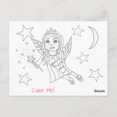 Voeg de naam van uw kind toe aan deze Tandenfee Briefkaart (Achterkant)