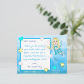 Voeg de naam van uw kind toe aan deze Tandenfee Ka Briefkaart (Staand voorkant)