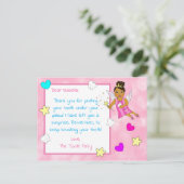 Voeg de naam van uw kind toe aan deze Tandenfee Ka Briefkaart (Staand voorkant)