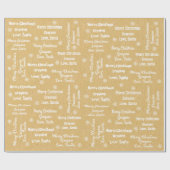 Voeg de naam van uw kind toe het ompakken papier v (Vlak)