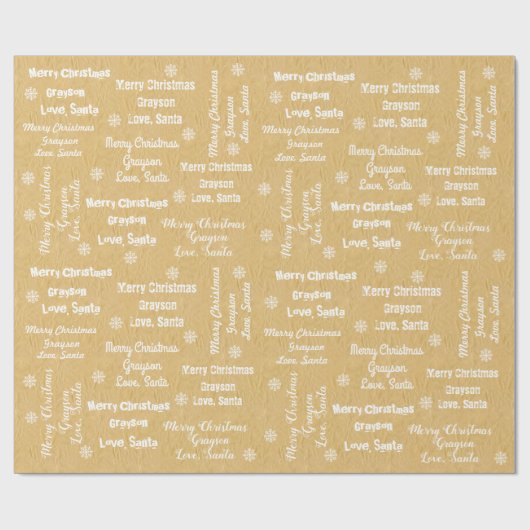 Voeg de naam van uw kind toe het ompakken papier v (Vlak)