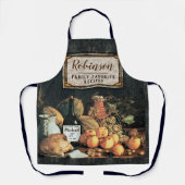 Voeg de naam Wijn en het Al-Over Afdrukpron van de Schort (Voorkant)