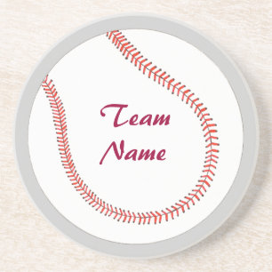 Voeg de Onderzetters van de Baseball van de Naam v