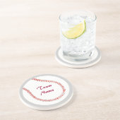 Voeg de Onderzetters van de Baseball van de Naam v (Zijkant)