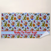 Voeg de Pictogrammen van de Symbolen van de Tekst  Strandlaken (Voorkant)