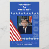 Voeg de Politieke Sjabloon van de Campagne Foto to Flyer (Voorkant)