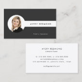 Voeg de Professionals van de Sjabloon van de Foto  Visitekaartje (Voorkant / Achterkant)