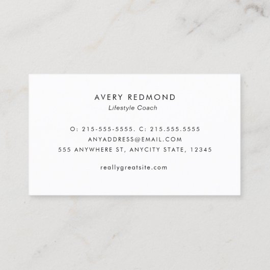 Voeg de Professionals van de Sjabloon van de Foto  Visitekaartje (Achterkant)