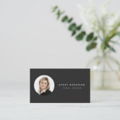 Voeg de Sjabloon van de Foto voor Professionals Mo Visitekaartje (Staand voorkant)