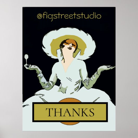 Voeg de Stijldame van de Tekst toe, teken Poster (Voorkant)