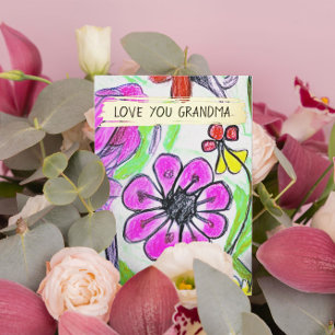 Voeg de tekening en foto van uw kind toe Aangepast Folie Feestdagenkaart