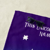 Voeg de Tekst van de Naam, de Witte Stars van de U Strandlaken (In situ)