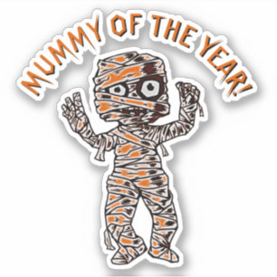 Voeg de Tekst van de Naam, Mummy van het Jaar, het Sticker