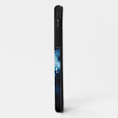 Voeg de Tekst van de Naam (of Schrapping) Blauwe B Case-Mate iPhone Case (Achterkant/links)