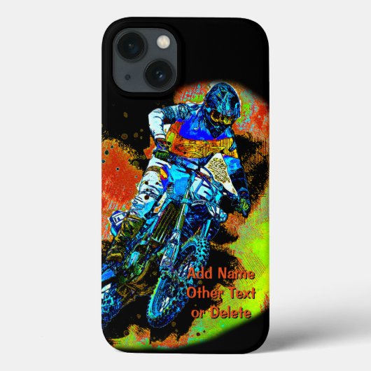 Voeg de Tekst van de Naam (of Schrapping) toe Moto Case-Mate iPhone Case (Achterkant)