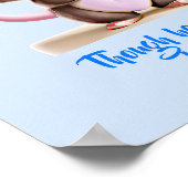 Voeg de Tekst van de Naam toe, de Muis van de Baby Poster (Hoek)