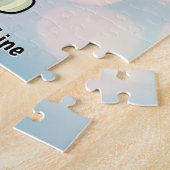 Voeg de Tekst van de Naam toe, de Zonnebrillen van Legpuzzel (Zijkant)