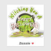 Voeg de Tekst van de Naam toe, die u een Happy Hal Sticker (Vel)