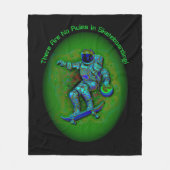 Voeg de Tekst van de Naam toe, het Astronaut van h Fleece Deken (Voorkant)